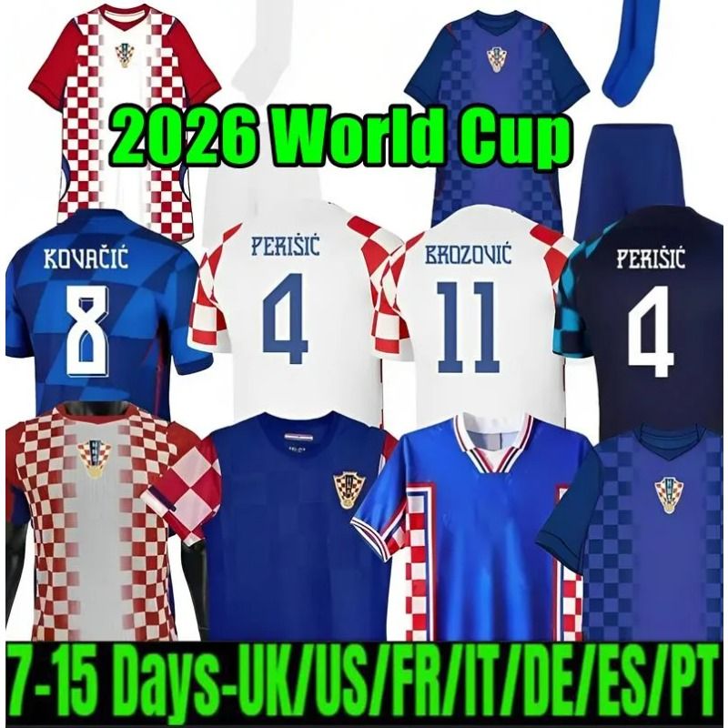 Modric 2024 Soccer Jerseys Croatia BROZOVIC FANS Player 24 25 PERISIC football Shirt KRAMARIC REBIC LIVAKOVIC Men kids kit 2025 Orsic Gvardiol Boban Retro 1998 Suker