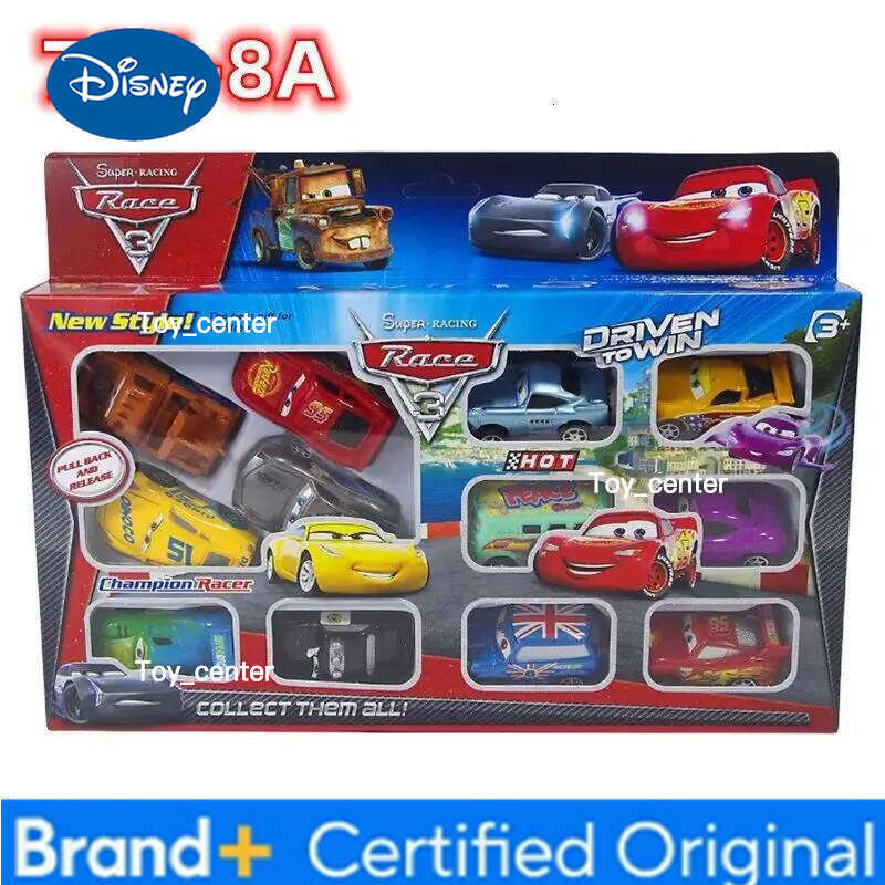 Disney New 2025 Lightning Mcqueen Jackson Storm 12pcs Pixar Cars Set Small Play Vehicles Models Perfect Collect Gift For Kids H260113