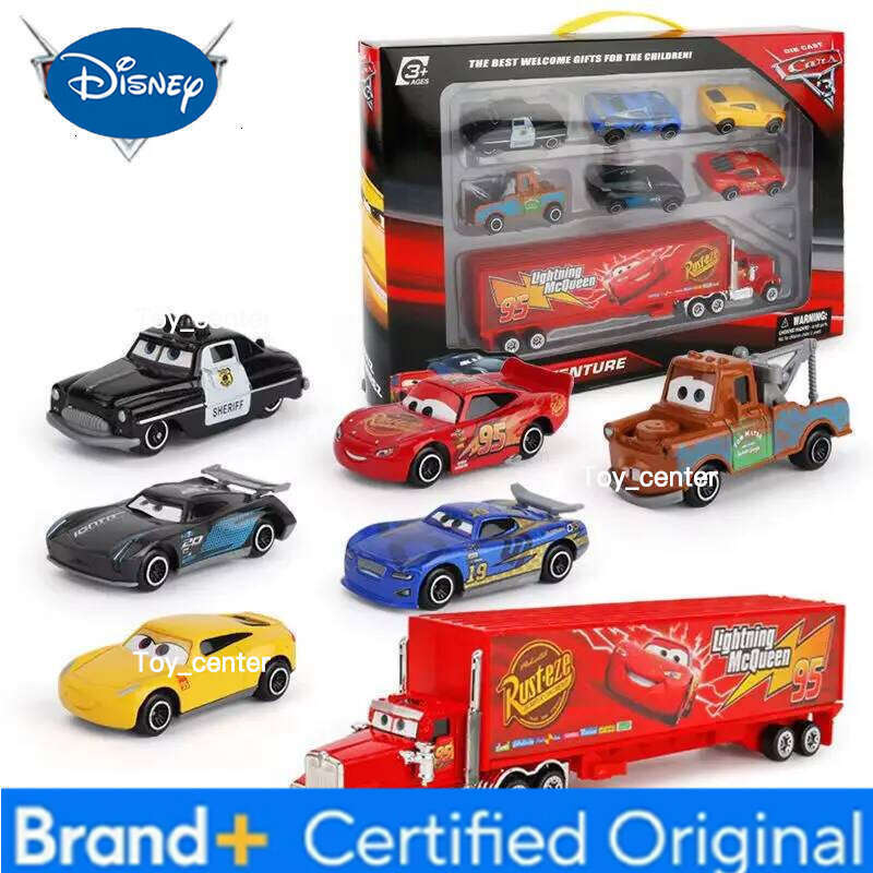 Disney Pixar Lightning Mcqueen Jackson Storm Diecast Pvc Car Model 1:55 Collectible Toy Truck Gift Box Suitable For Kids Festival Gifts H260113