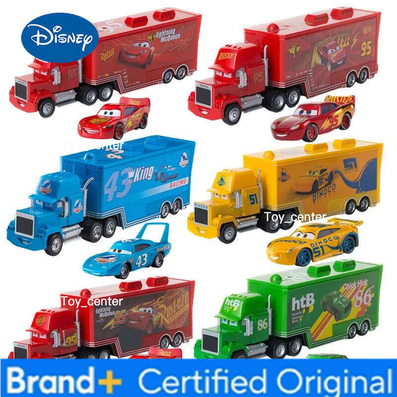 Disney Pixar cars Toy Racing Lightning McQueen Jackson Storm Mike Uncle Truck 1:55 Alloy Model Car combination Boy birthday Gift H260113