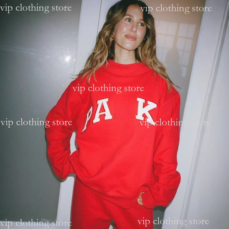 Parke Sweatshirt Designer Womens Autumn Loose Fit Letter Print Hoodie Cotton Top Parke Luxury Designer Parkes Cotton Loose Pullover Parke Mockneck Sweatshirt 6B4