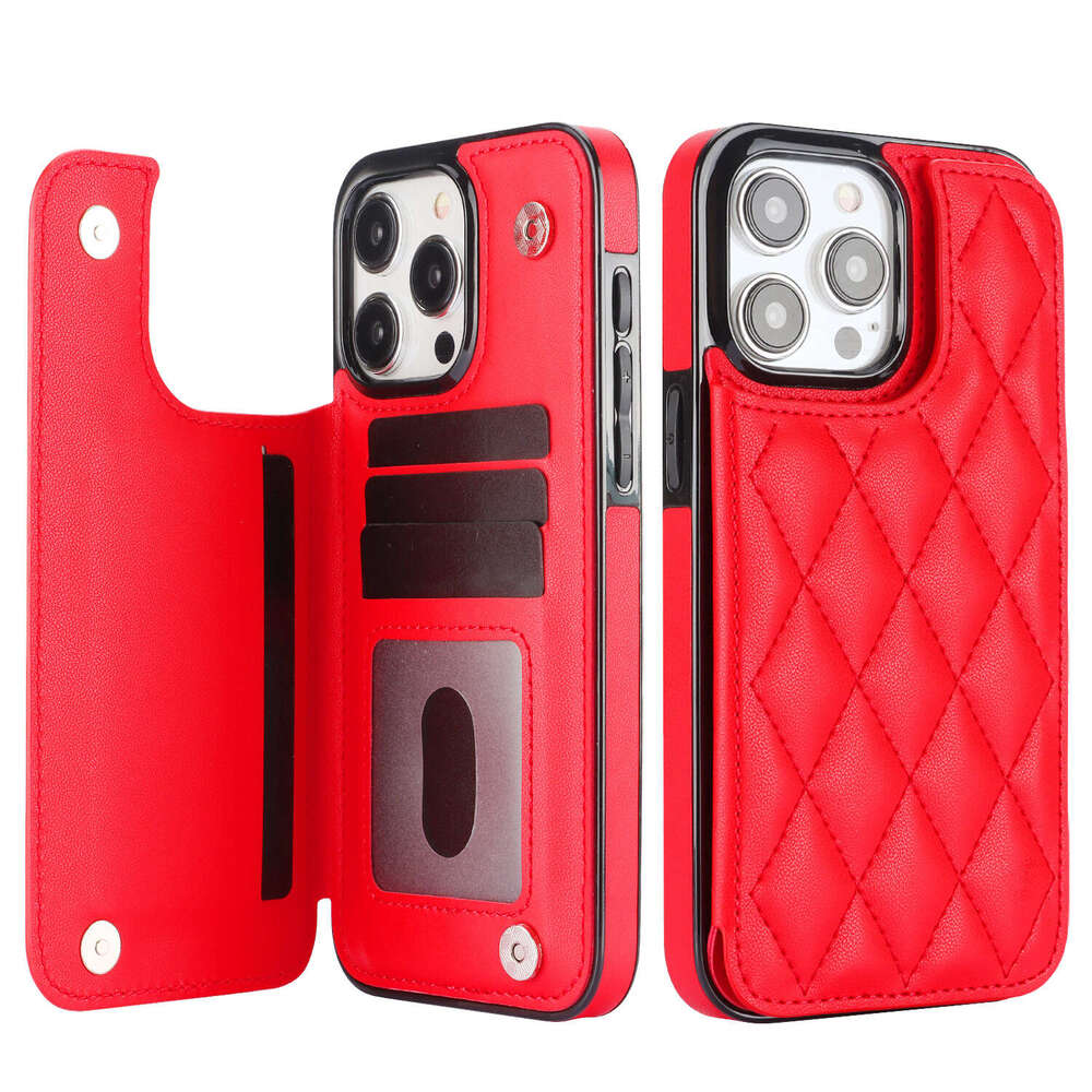 iPhone case Phone case for iPhone Suitable for iPhone 17 Max Chanel Style Multi-Functional Card Holder 15 Pro Double Buckle Phone Case 16 Creative - view 8