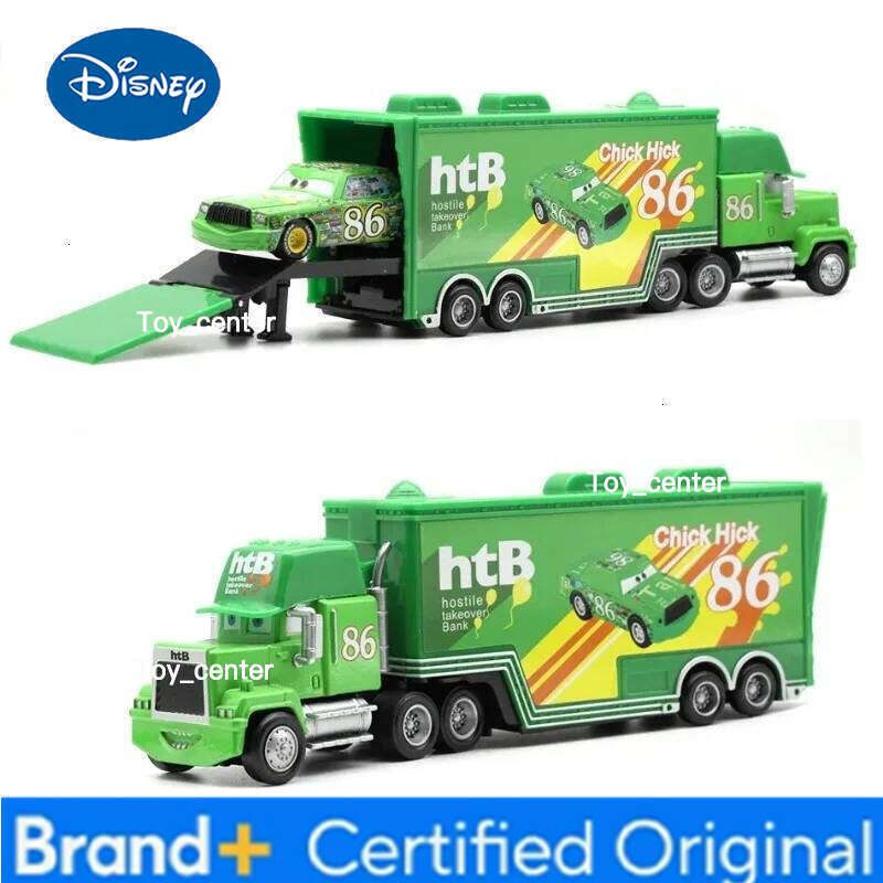Disney IN STOCK! Pixar Cars And Truck Set Lightning Mcqueen Uncle Mike The King Cruz Model Trucks Car Christmas Gift for Kids H260113