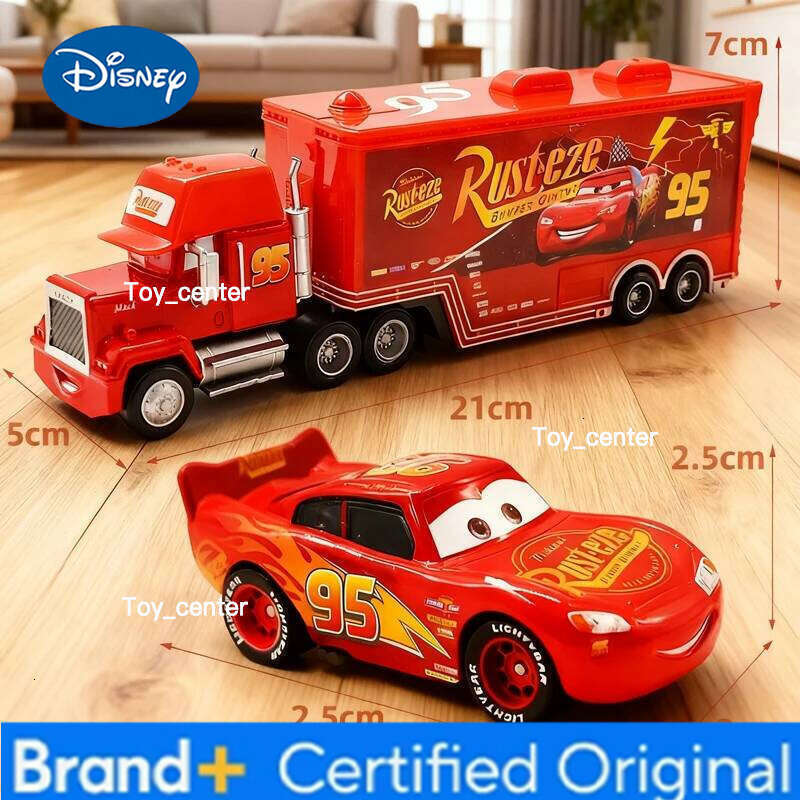 Disney 2025 Hot 12Pcs Pixar Cars Gift Box Metal Diecast lightning McQueen Car Model Toy Jackson Uncle Truck Boy Birthday Toys H260113