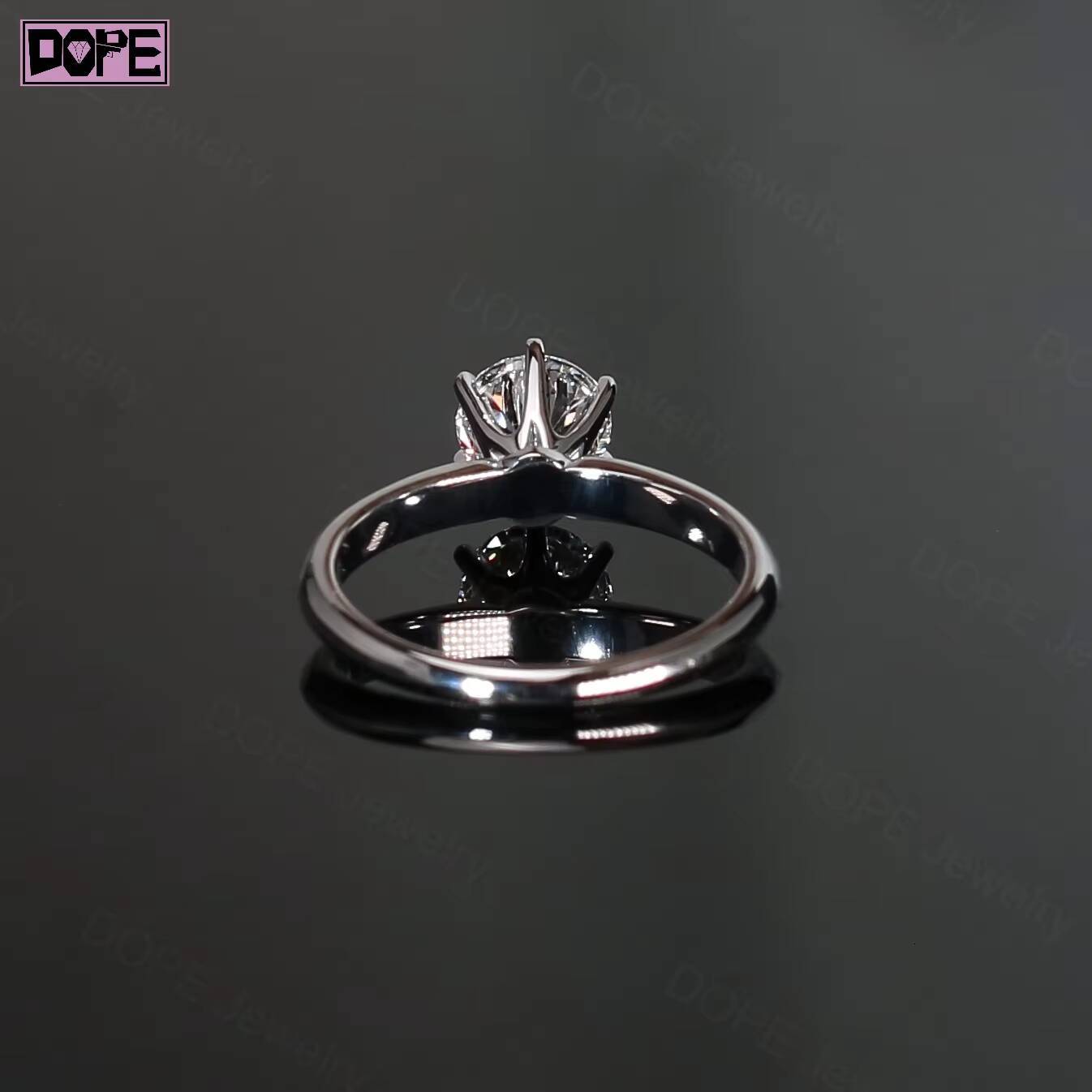 Classic Moissanite Ring Solitaire Women 1CT VVS 14K Gold Prongs Setting Wedding Engagement Ring