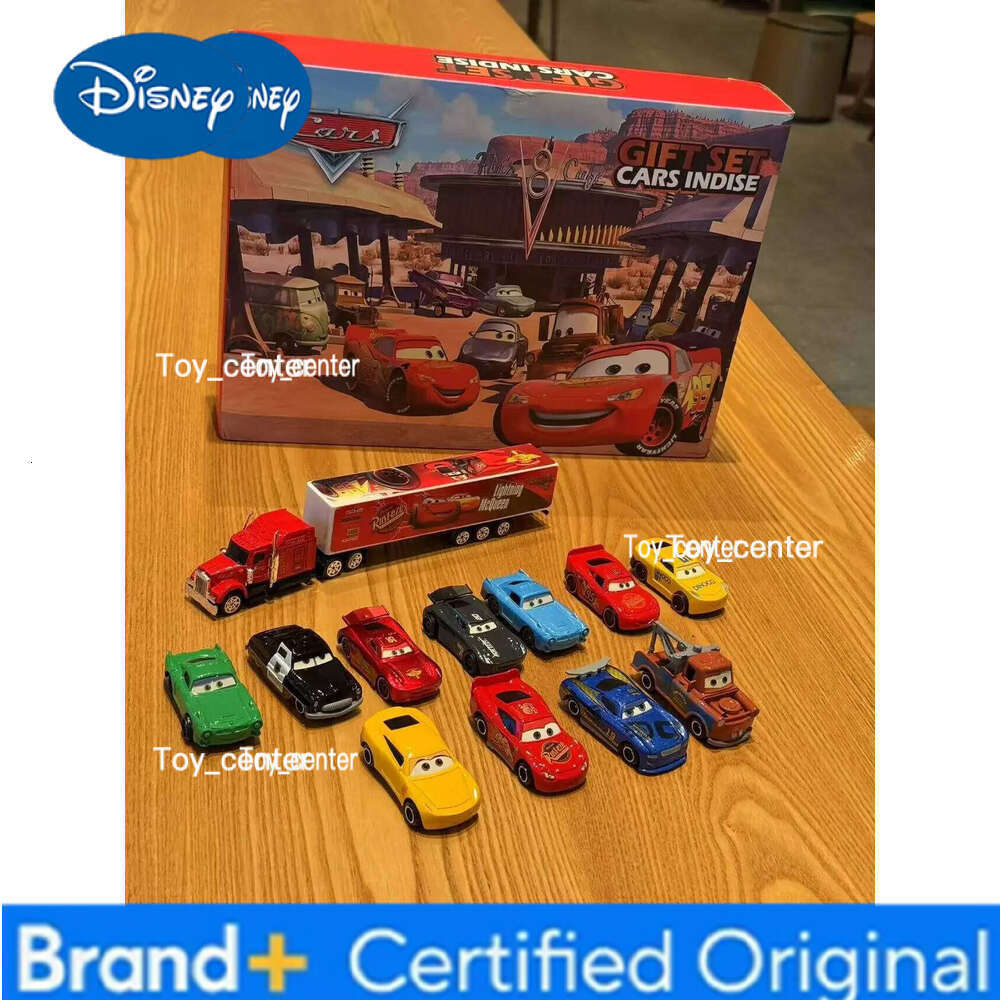 Disney Desney 12-piece Jackson set special offer Pixar Cars Lightning McQueen Mater PVC model car toy for kids birthday gifts H260113