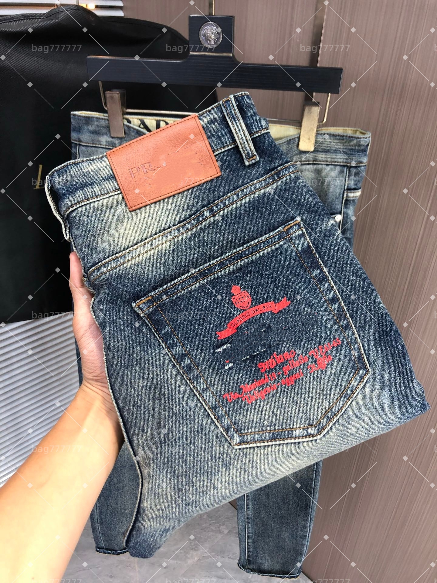 New autumn-winter men's jeans,New Fashion jeans Denim Trousers Mens Business casual Jeans High-end Quality Straight Design Retro Streetwear Casual long trousers