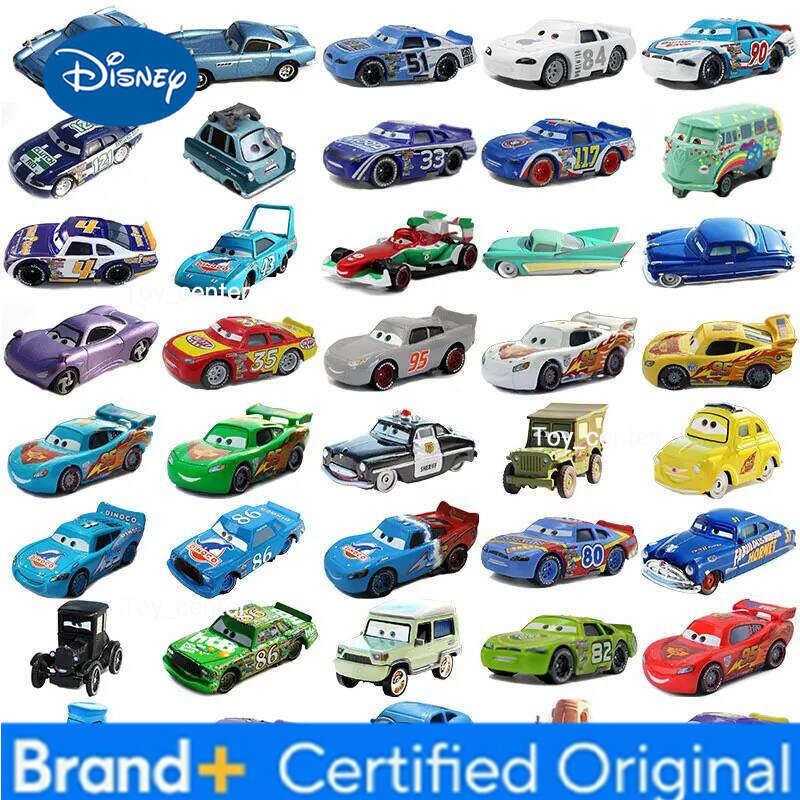 Disney 1:55 Pixar Cars Finn McMissile Litchi Miles Axeirod Flo Sheriff Sarge Guido luigi alloy toy car model children's toys H260113