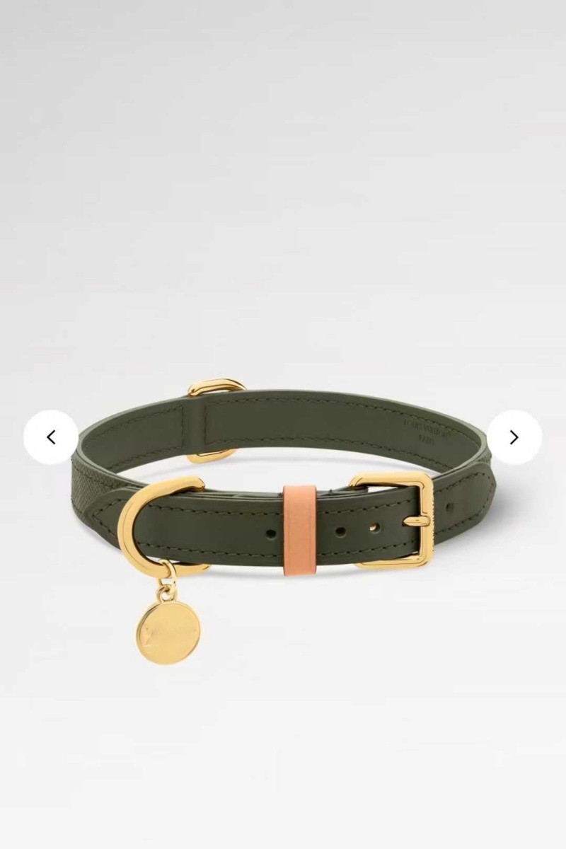 Designer Genuine Leather Dog Collar Is Suitable For All Dogs, And The Dark Green Pet Collar Leash Looks More Luxurious.Dog Leash With Gift Box