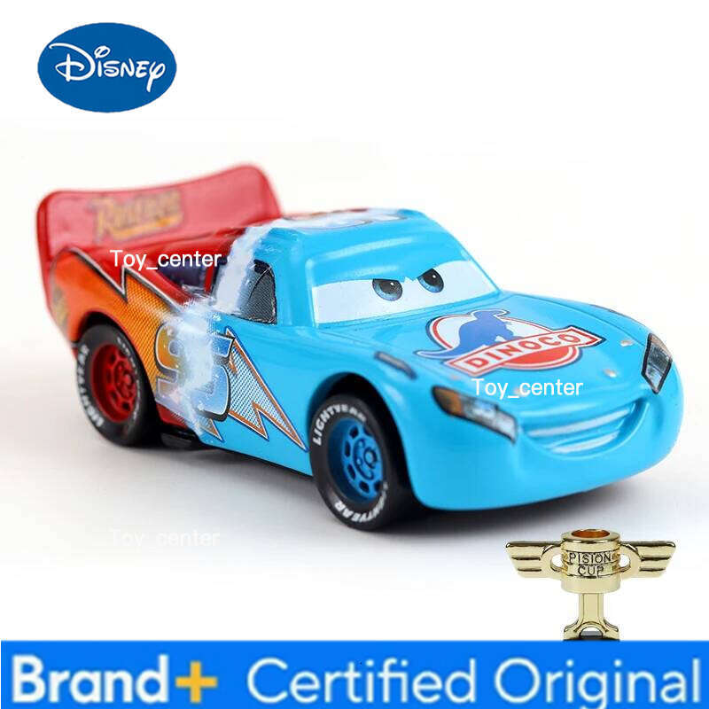 Disney Racing Mobilization Blue Lightning Tongue Out McQueen Alloy 1:55 Die Casting Mini Car Piston Cup Toy Children's Birthday Gift H260113