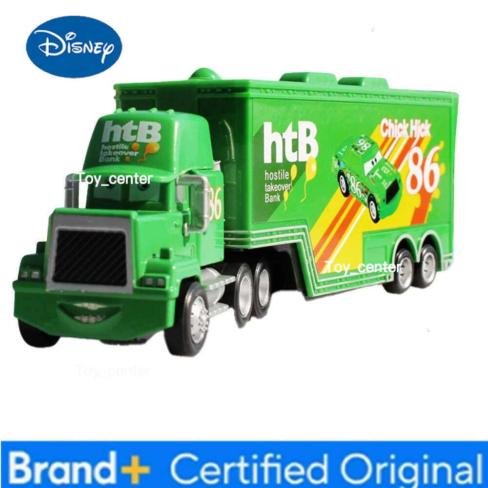 Disney Pixar Cars 95 Lightning McQueen Container Trucks Mack Toy Car Ramirez Racing 1:55 Die Cast Model Children Birthday Gifts H260113