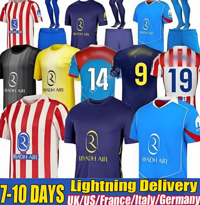 Soccer Jerseys Atleticos De Madrid J.ALVAREZ 25 26 Anniversary ALEX B. BARRIOS GALLAGHER LE NORMAND HANCKO T.ALMADA KOKE JOHNNY Football Shirt Men Kid Kit Sets