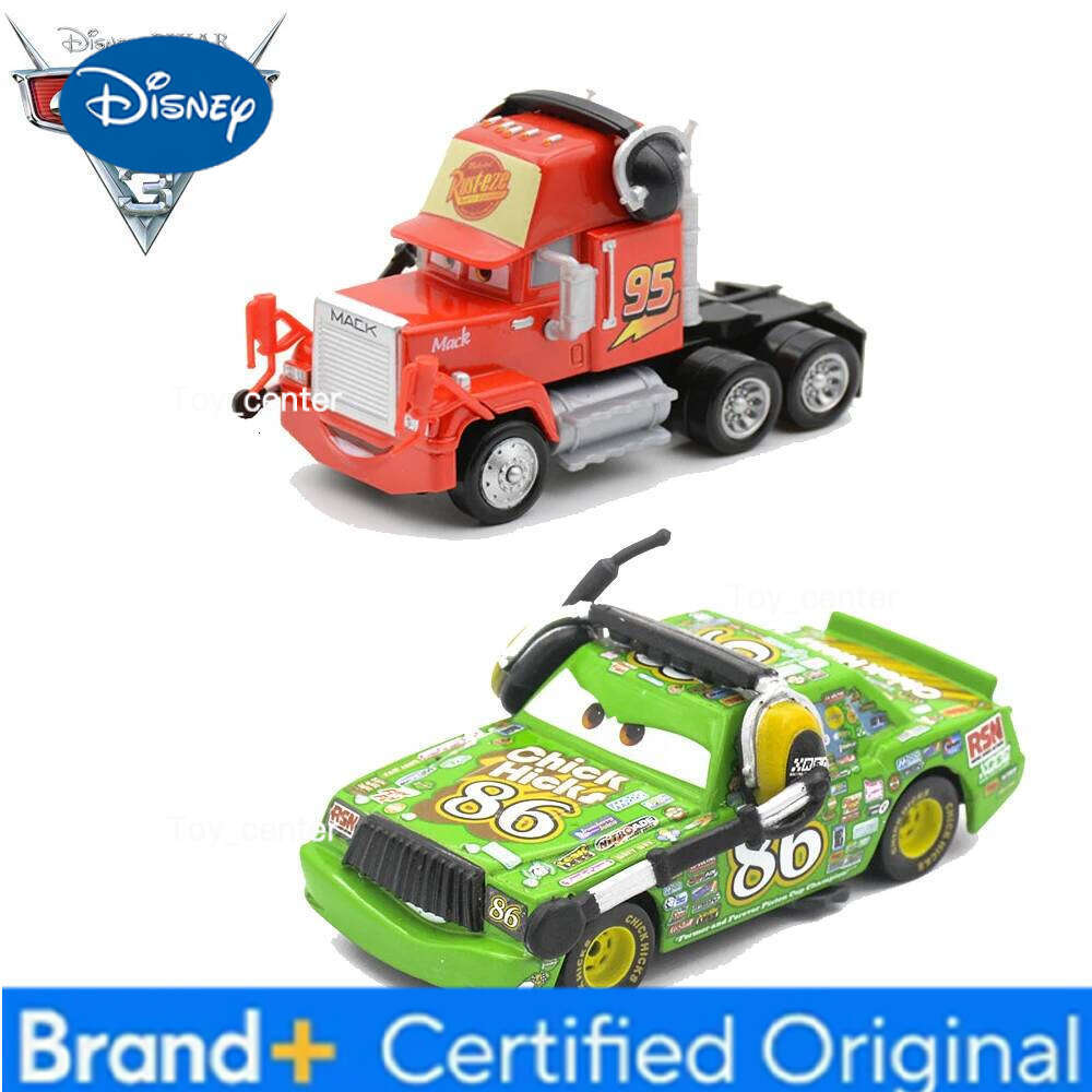 Disney 1:55 Pixar Cars 3 Headset Lightning McQueen Mack Trailer Head Truck Toy Chick Hicks Car Model Toys Boy Christmas Gift H260113