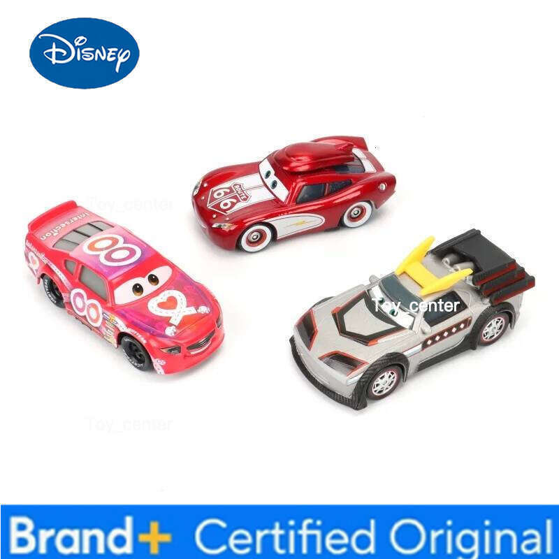 Disney Cars toy ROUTE 66 Champion McQueen Racing 1:55 Diecast Alloy car Model Boy's Christmas gift H260113