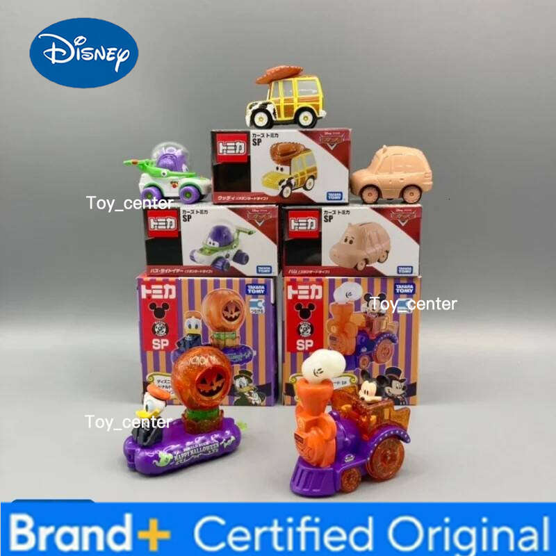 Disney TAKARA TOMY Halloween Buzz Lightyear Pixar Woody Car Model Toy Genuine Collectible Play Vehicle H260113