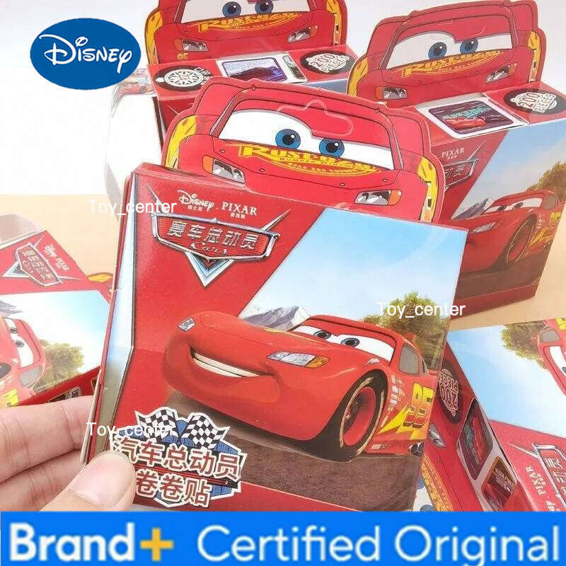 Disney Anime Peripherals Lightning McQueen Creative Cartoon Cute Roll Small Stickers DIY Self-Adhesive Decorative Gifts H260113