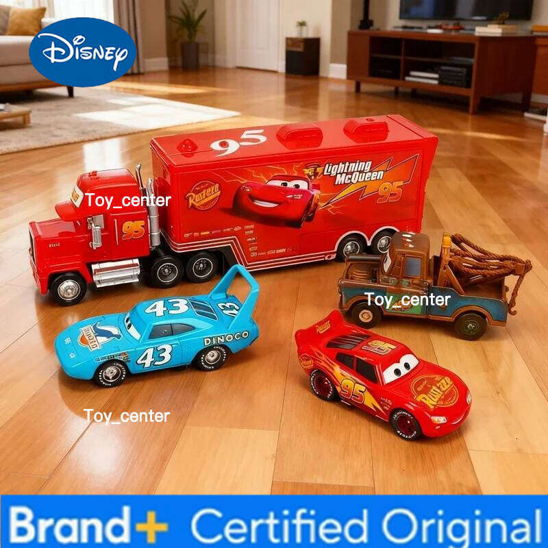 Disney HOT Selling 12Pcs Pixar Cars Gift Box Metal Diecast lightning McQueen Car Model Toy Jackson Uncle Truck Boy Birthday Toys H260113