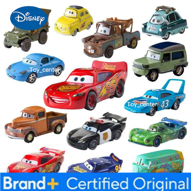 Disney toy Pixar Cars Lightning McQueen Jackson Storm Mater Sally Sheriff 1:55 Alloy Diecast Model Car boy Christmas Gift H260113