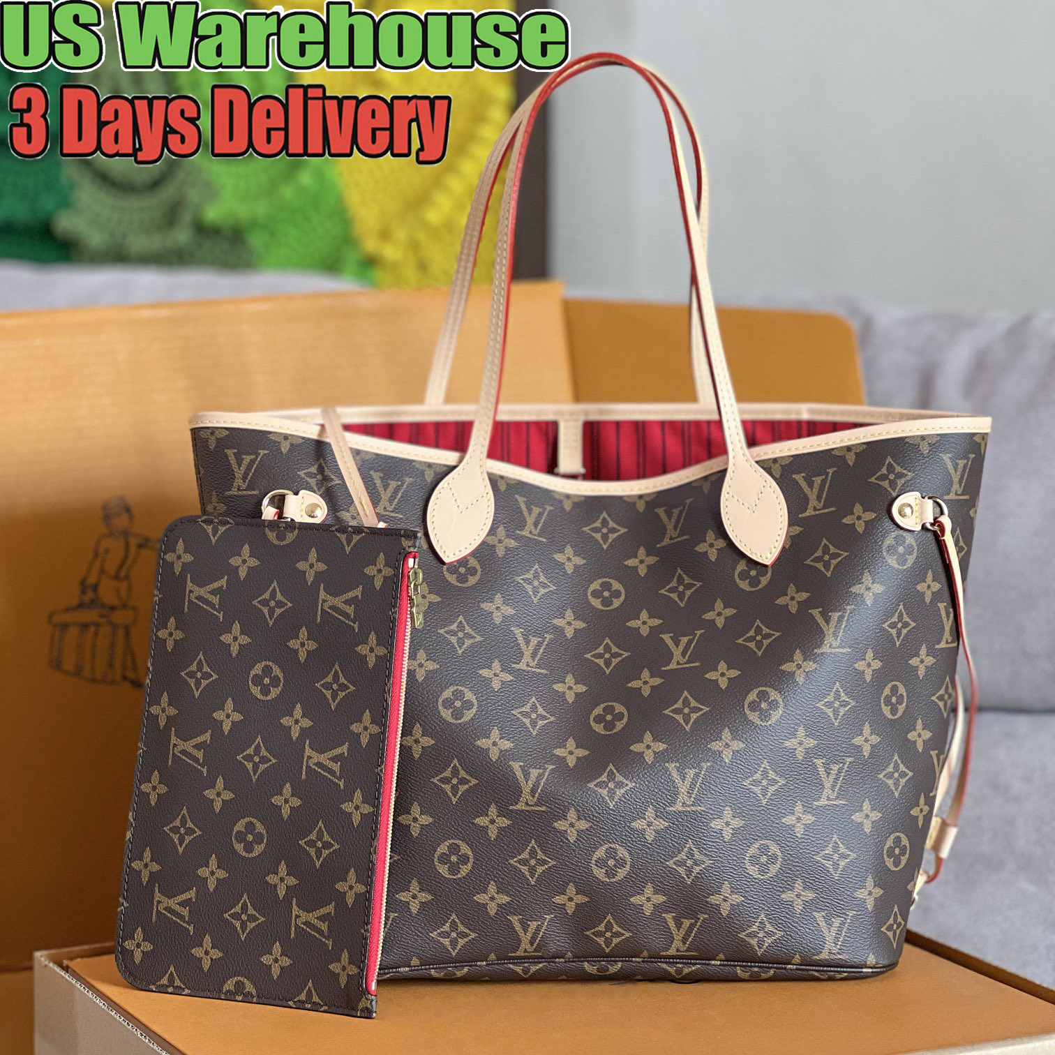 Luxury Bags Designer Bags Large Capacity Tote Bag Women's Luxury Leather Handbag Shoulder Bag Oversized Shopping Tote Printed Fashion Handbag Crossbody Bag Wallet