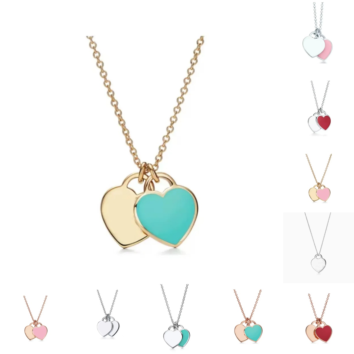 Necklace designer for women luxury jewelry classic gold necklace bijoux trendy mens designer jewlery heart necklace pendant luxe fashion accessories