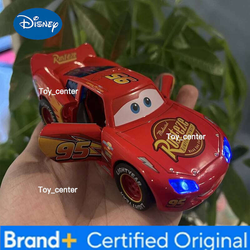 Disney Toy Story 3 Model Car Lightning Mcqueen Metal Diecast With Lights Inertial Pull-Back Wheel Spit Out Your Tongue Cars Toys H260113