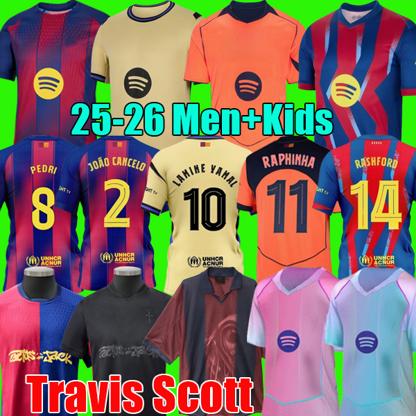 25 26 LAMINE YAMAL RASHFORD soccer jerseys GAVI OLMO JOAO CANCELO football kits 2025 2026 barcalona football shirt men kit youth kids sets uniforms