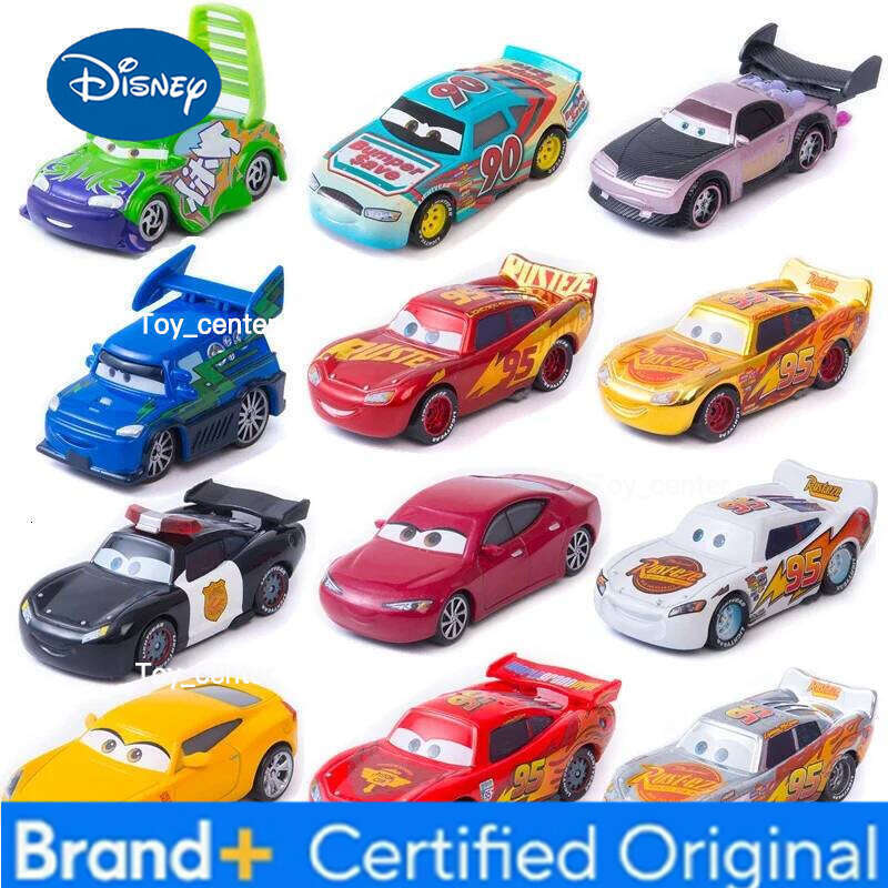 Disney Pixar Cars Toys racing Lightning McQueen Jackson Storm The King Mater 1:55 Diecast Metal Alloy Model Car Kid Gift H260113