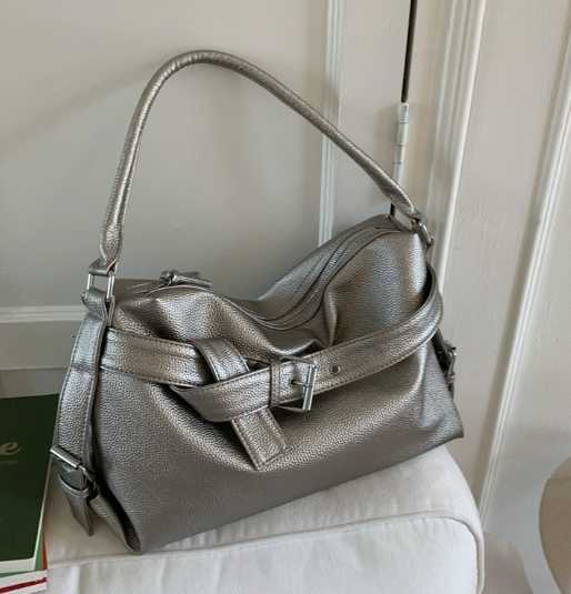 Large-capacity versatile lady-style trendy handbag for casual commuting, single-shoulder crossbody bag H260113