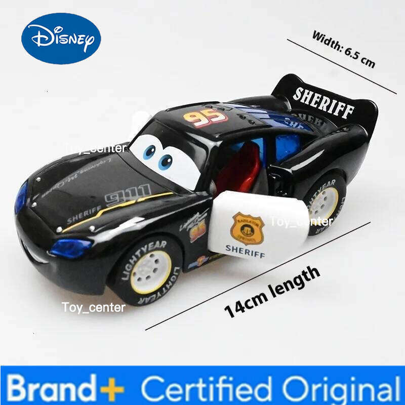 Disney Pixar Cars Extra-Large Die-Cast Lightning McQueen Model Vehicle Set with Light-Up Features - Gift Box for Christmas H260113