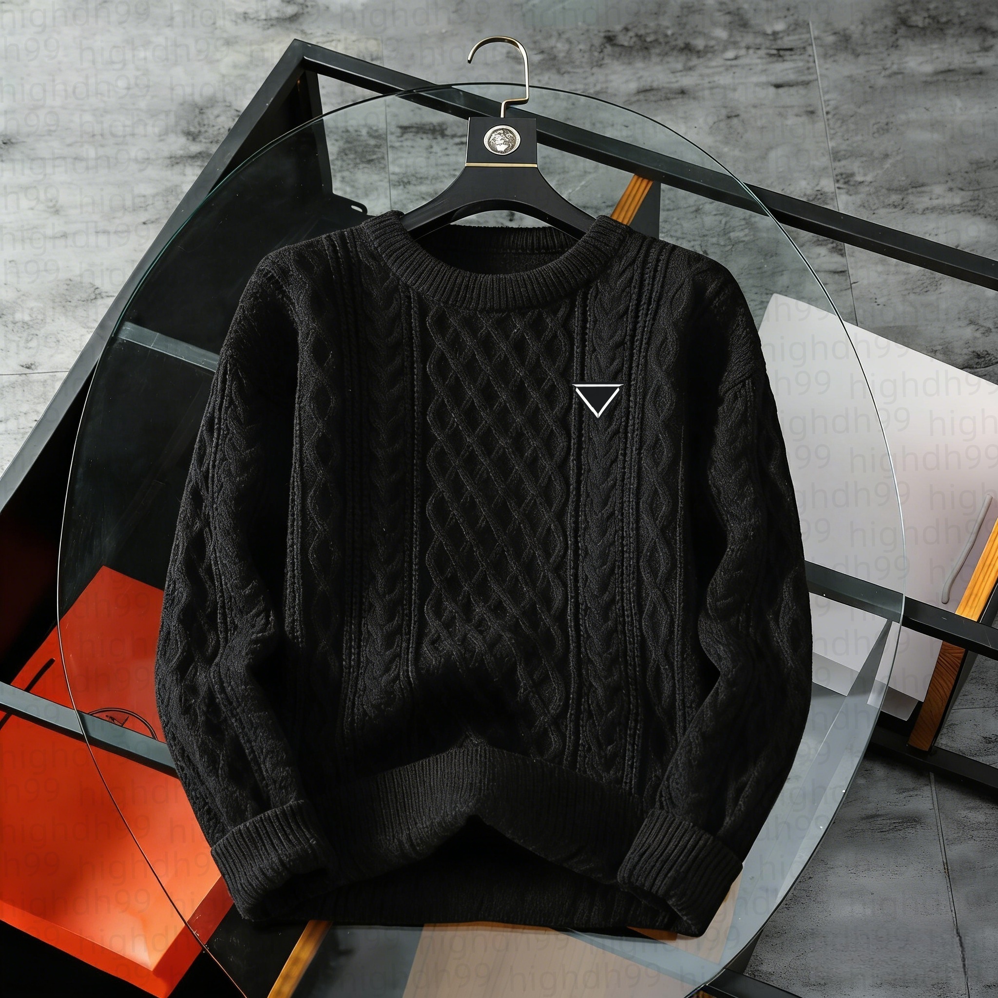 Fashion Sweaters Designer Round Neck Knitted Men's Sweater Pullover Classic Embroidered Mens Casual Hoodie Winter Warm Long Sleeve Jumper