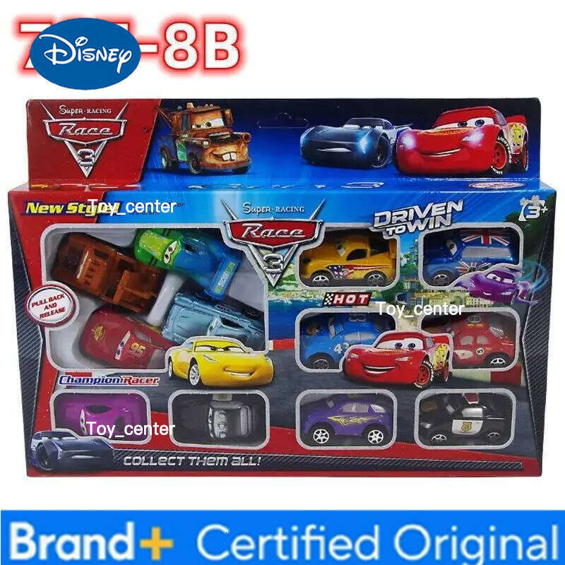 Disney 2025 New Hot Selling Small With Box 12pcs Pixar Cars Lightning Mcqueen Jackson Storm Mate The Holiday Gifts For Children H260113
