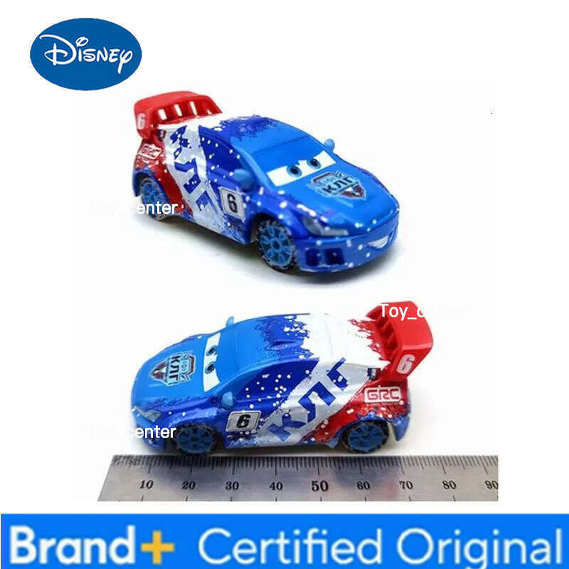 Disney 1:55 Pixar Snowflake Edition Longge rally Holley alloy die-casting Cars Model kids toys christmas gift H260113