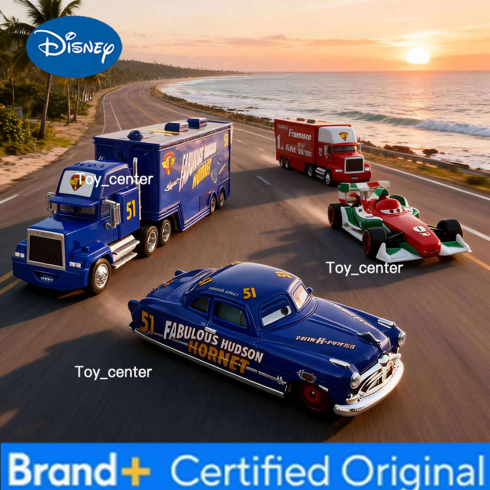 Disney 1Set Pixar 3 Lightning Mcqueen Uncle Truck Jackson Storm 1:55 Diecast PVC Car Model Toys Kids Boy Xmas Kid Gift H260113