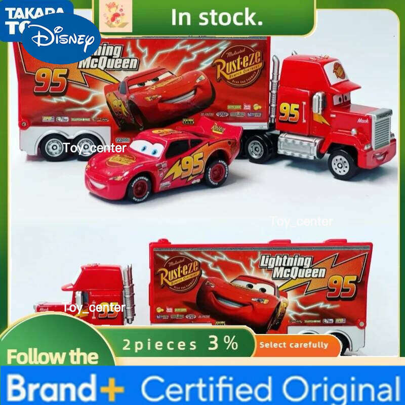 Disney Pixar Cars Lightning McQueen 1:55 Alloy Model Car Toy Mater Sheriff Metal Toys Vehicles Boy Children Gifts H2601131