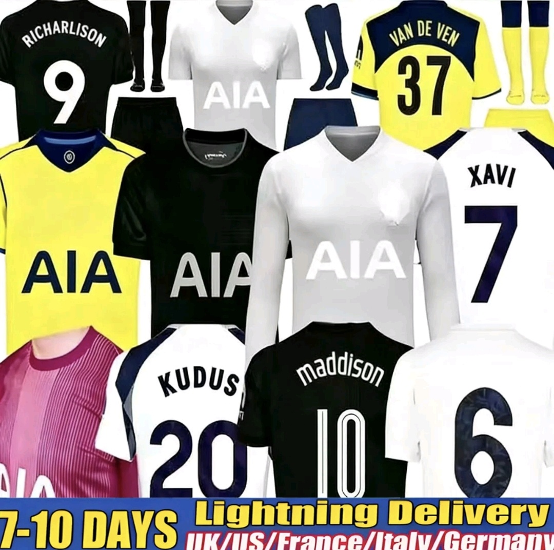 25 26 Fan version MADDISON SON WERNER Soccer Jerseys2025 2026 KULUSEVSKI 2025 VELIZ VAN DE VEN Football kits shirts Men kids goalkeeper pre match tottenham jersey 666