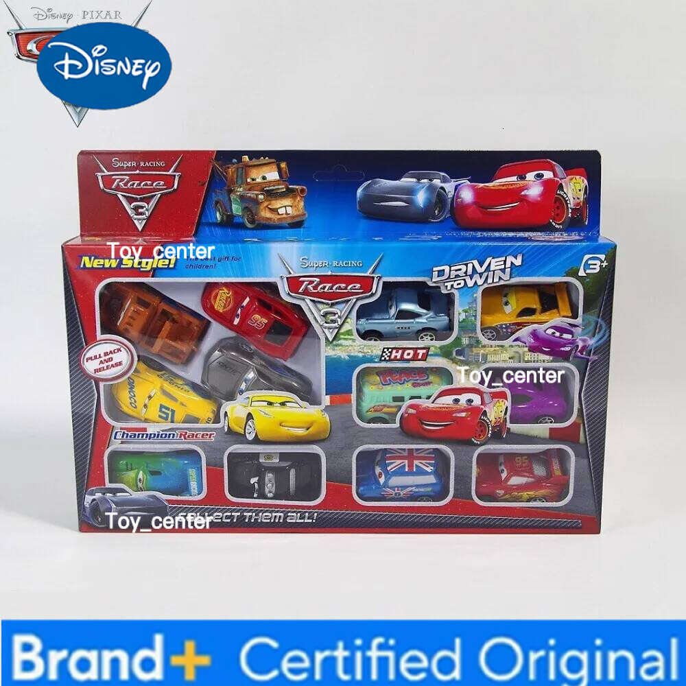 Disney New Pixar 3 Rebound Cars 12 Piece Series Lightning McQueen Jackson Storm Plastic Car Model Toy Boutique Gift Box H260113