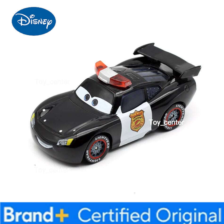 Disney Pixar Cars Anime Figures The King Sheriff Lightning McQueen Sally Chick Hicks Racing Metal Model Car Gift Children's Toys H260113