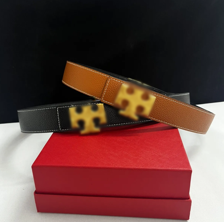 Tory belt women's belt genuine leather minimalist embellishment dress belt jeans smooth cowhide versatile casual