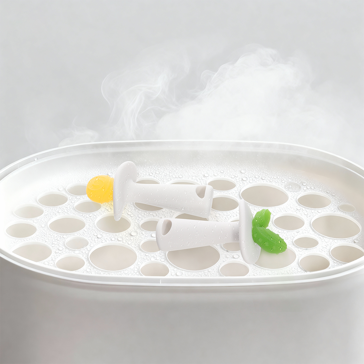 Baby teething stick silicone toy for chewing, 3 months+, boilable, prevents thumb-sucking