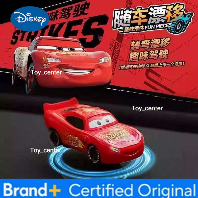 Disney Cars Lightning Mcqueen Drift Rotation Dashboard Turning Decoration Automotive Center Console Decorate H260113