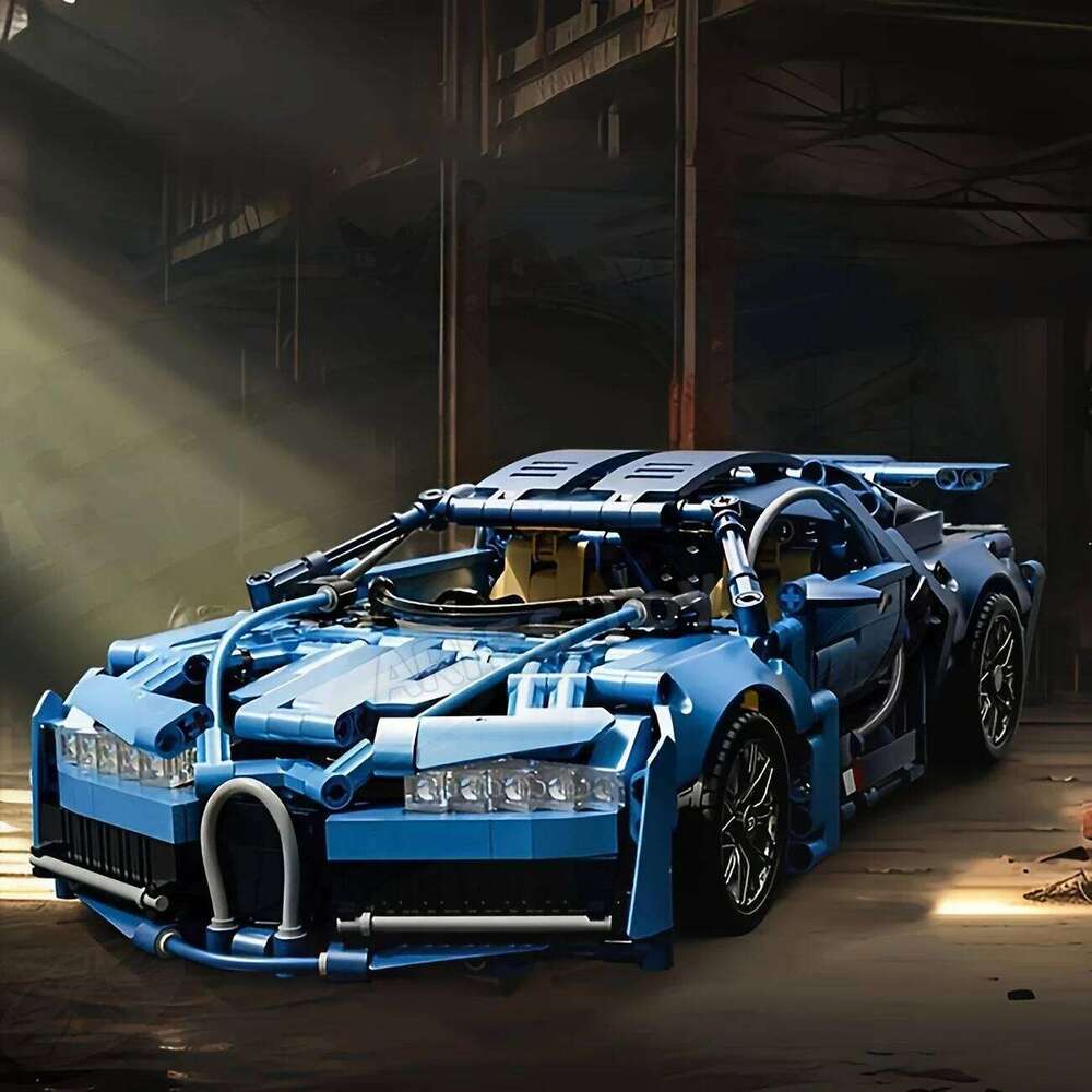 Blue Sports Car Toy Model - Fashion Design, Cultivate Creativity and Hands-On Ability, Suitable for Daily Entertainment L260606