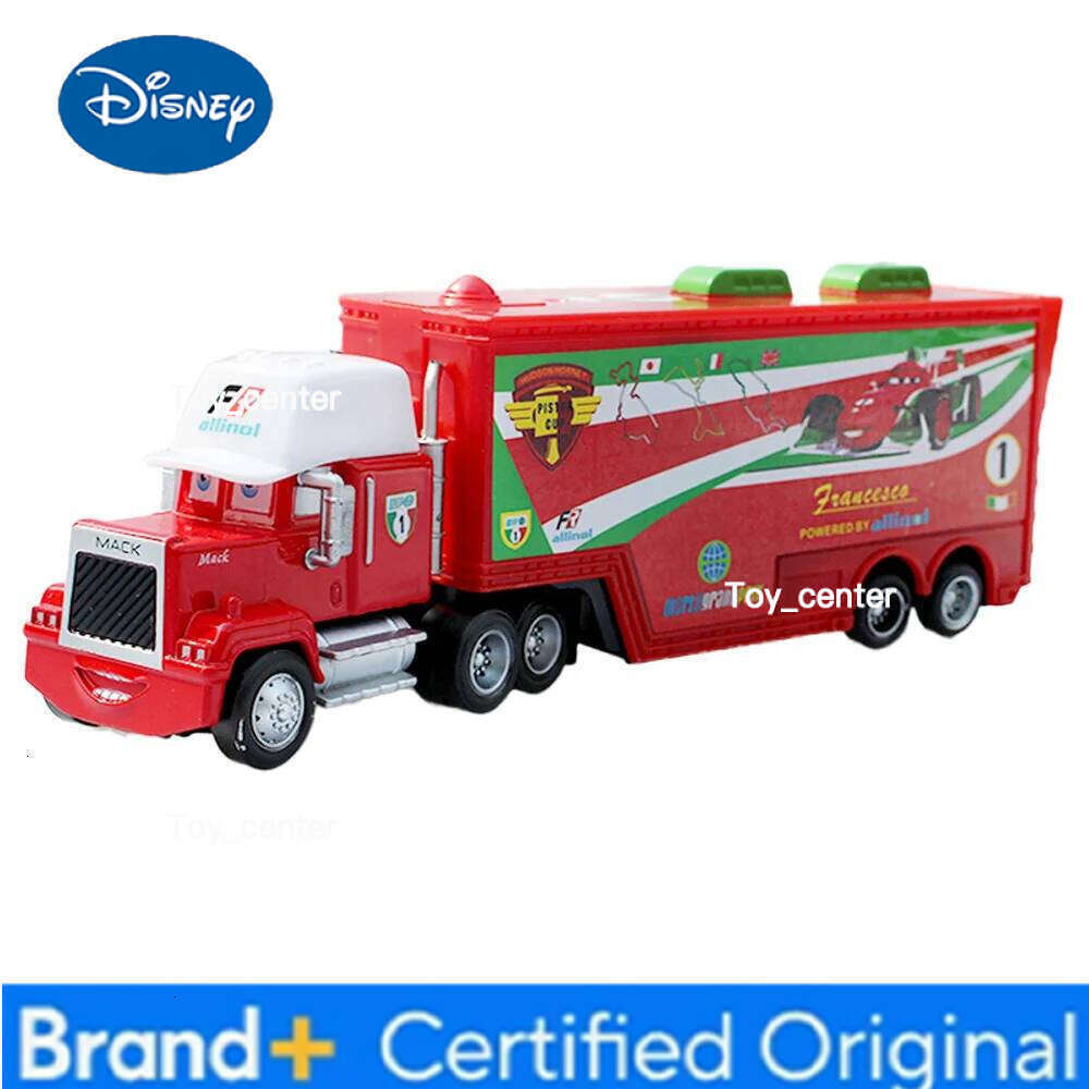 Disney Pixar Cars 95 Lightning McQueen Container Trucks Mack Toy Car Ramirez Racing 1:55 Die Cast Model Children Birthday Gifts H260113