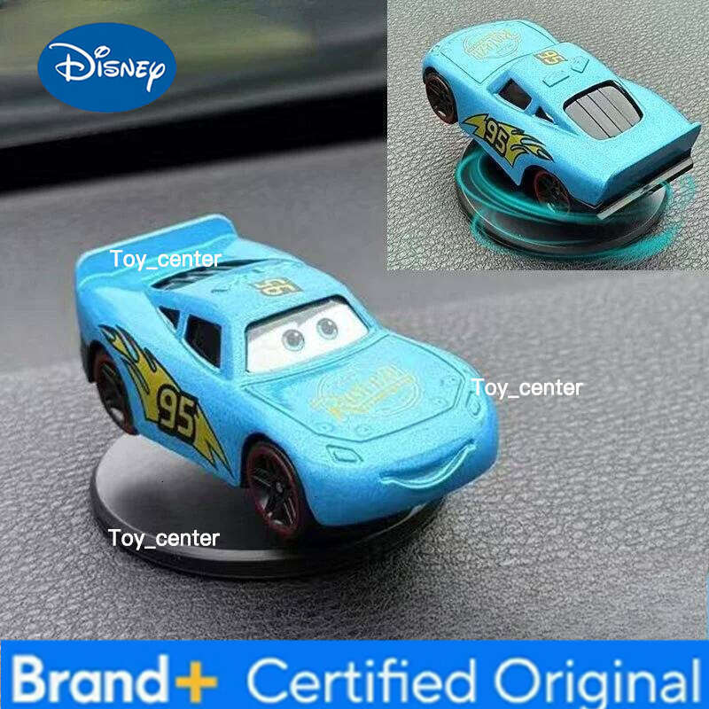Disney Center Console Gift Pixar Cars 3 Lightning Mcqueen Drift Rotation Decoration Dashboard Turning Automotive H260113