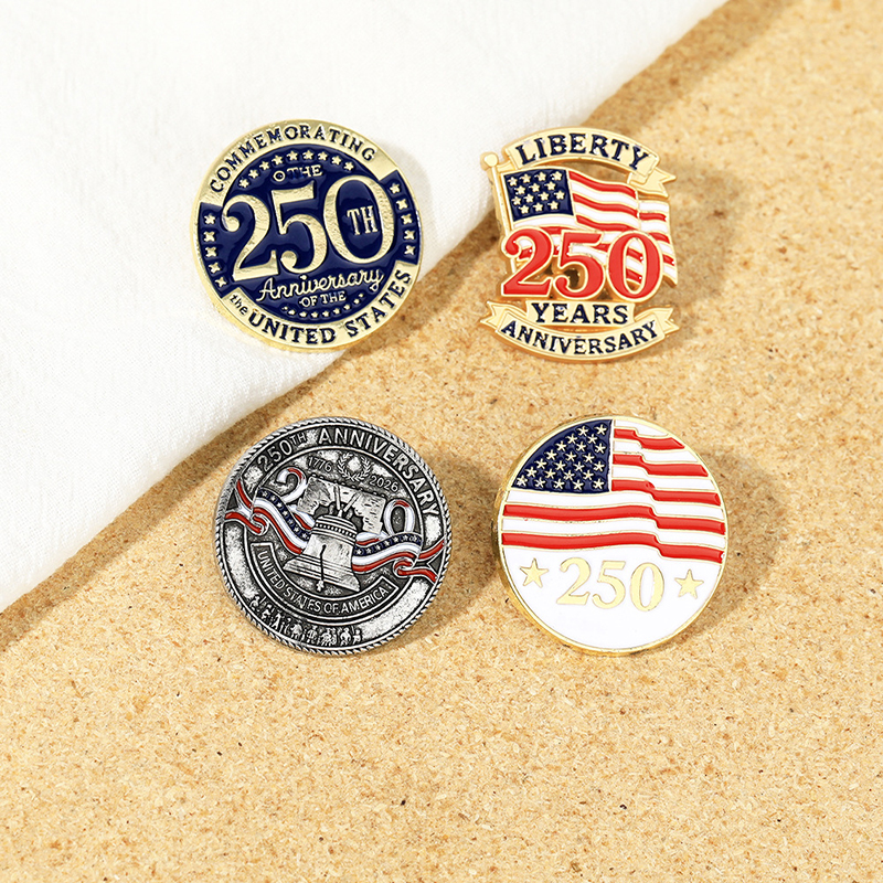 Commemorative Brooch for The 250th anniversary Of the Founding of The United States; Veterans' Commemorative Badge 27
