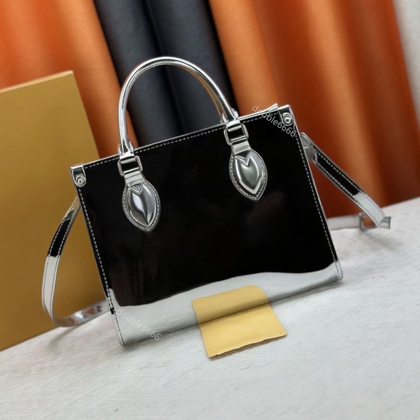 Designer Women's Glossy Handbag embossing Tote Bag Shopping Bag Shoulder Bag Fashion Crossbody Bag Travel Bag Messenger Bag daily commuter bag