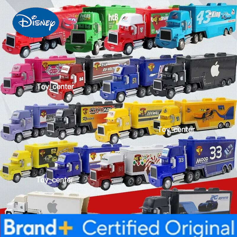 Disney PixarCars 2 3 Uncle McQueen Container Car Metal Jackson Storm Hicks Cruz Ramirez Collection Model toys for children gifts H260113