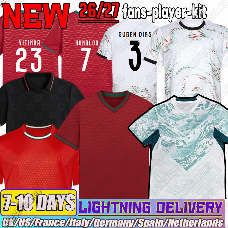2026 Portugal jersey 25 26 kids VITINHA NEVES LEAO soccer jersey DIAS INACIO FERNANDES 25 26 football jersey COSTA NUNES TRINCAO RAMOS shirt kids kit