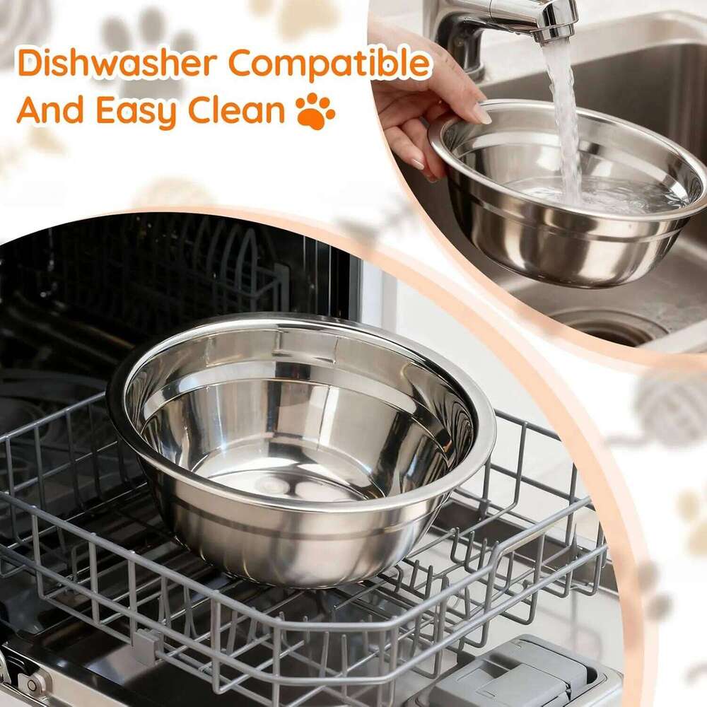 Elevated Cat Raised Wood Stand Feeder with 3 Stainless Steel Bowls Feeding & Watering Supplies for Puppy Cats Accessories 26W0113