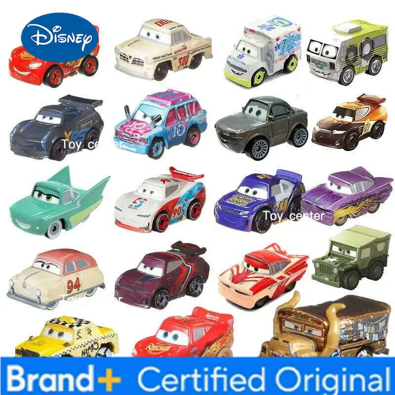 Disney Pixar Cars Lightning McQueen Alloy Mini Toy Miss Police Top Speed Small Sports Car Kids Holiday Gift H260113