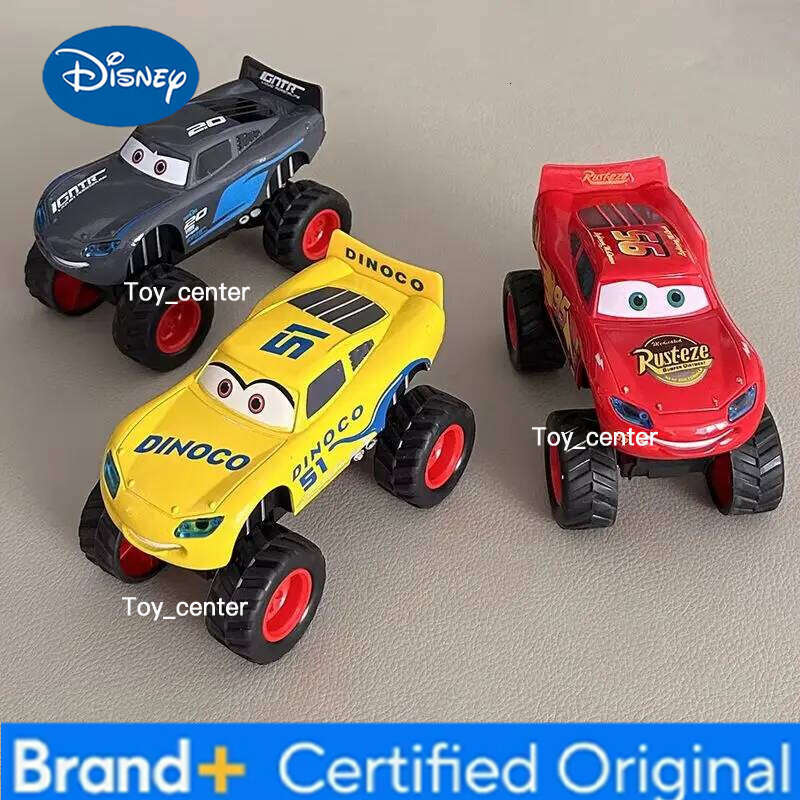 Disney Toy Story 4 model lightning McQueen Woody with lights inertia pull back free wheel car toy child birthday gift H260113